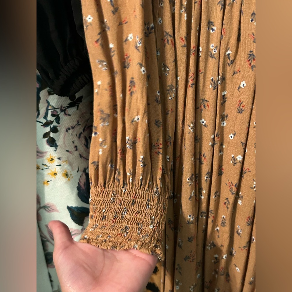 Mustard In Loom Floral Dress - Picture 6 of 11